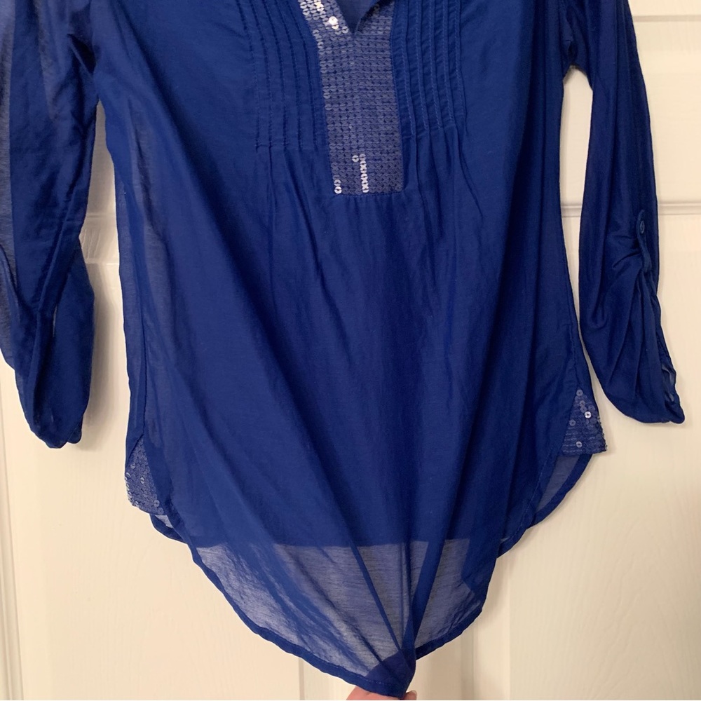Express Pullover Tunic With Sequins - image 3